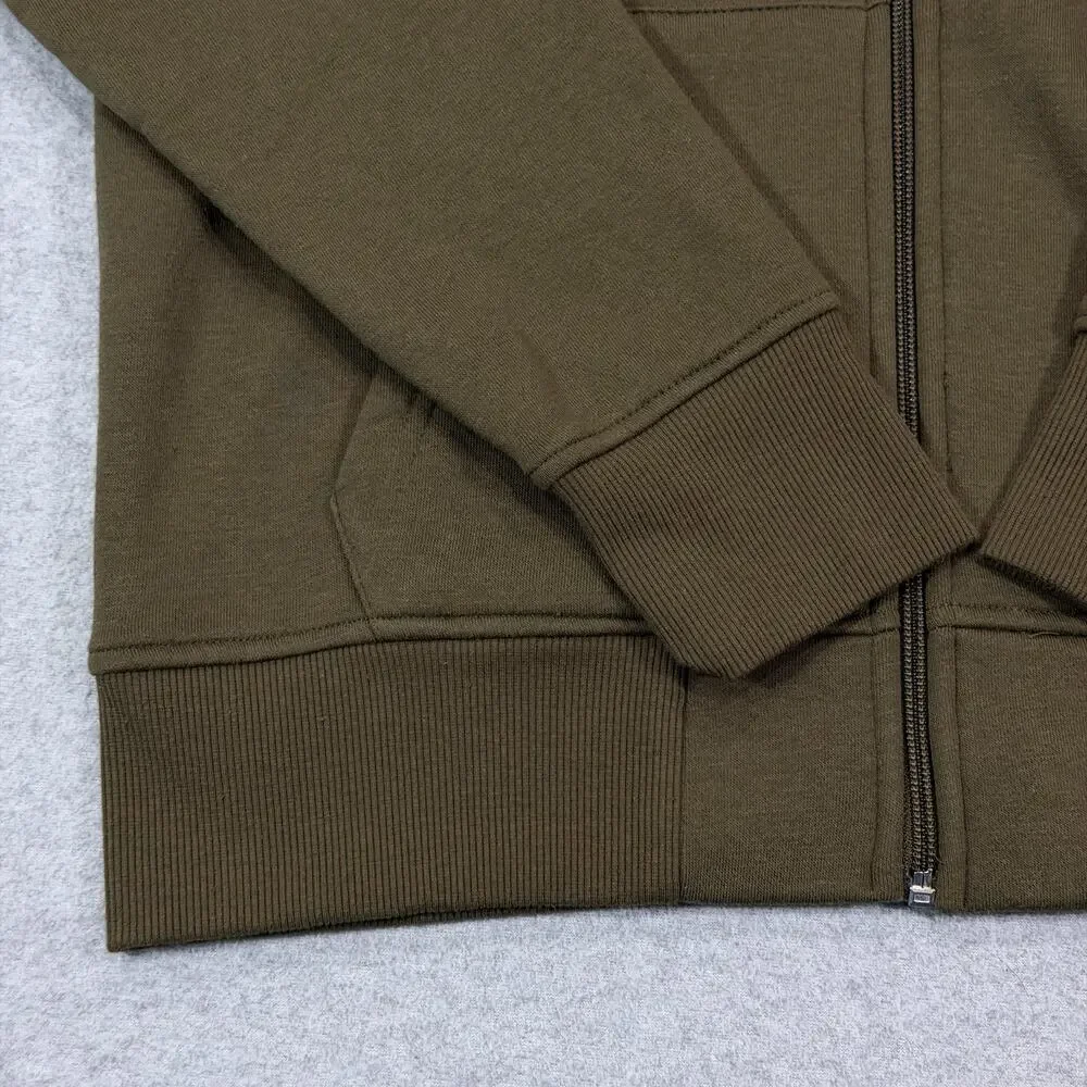 True Religion Core Zip Up Hoodie Mens Medium M Kalamata Olive Green Buddha NWT